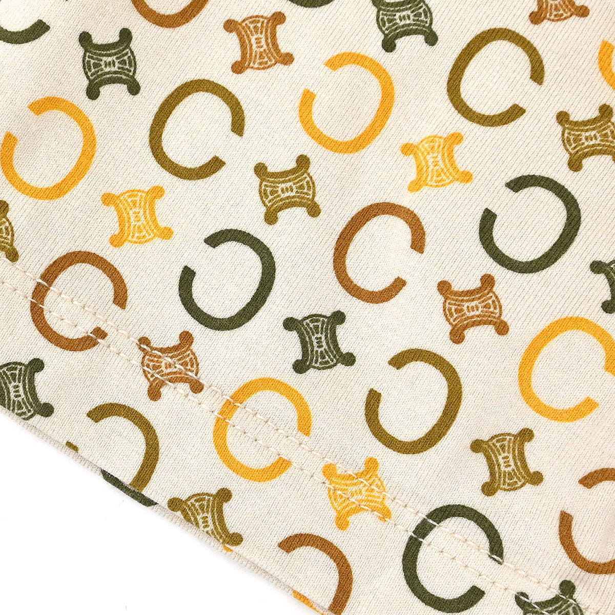 Celine C Macadam T-shirt Top Off-white #M