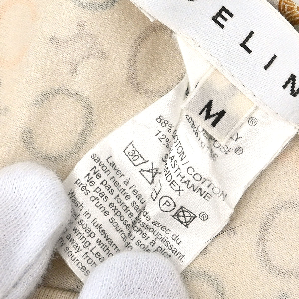 Celine C Macadam T-shirt Top Off-white #M