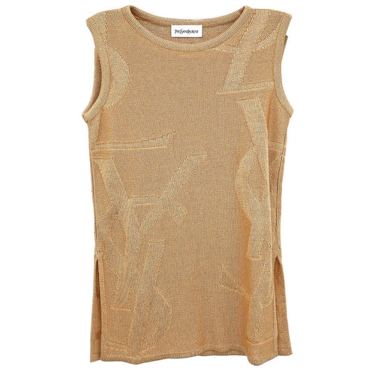 Yves Saint Laurent Tank Sleeveless Top Beige #M