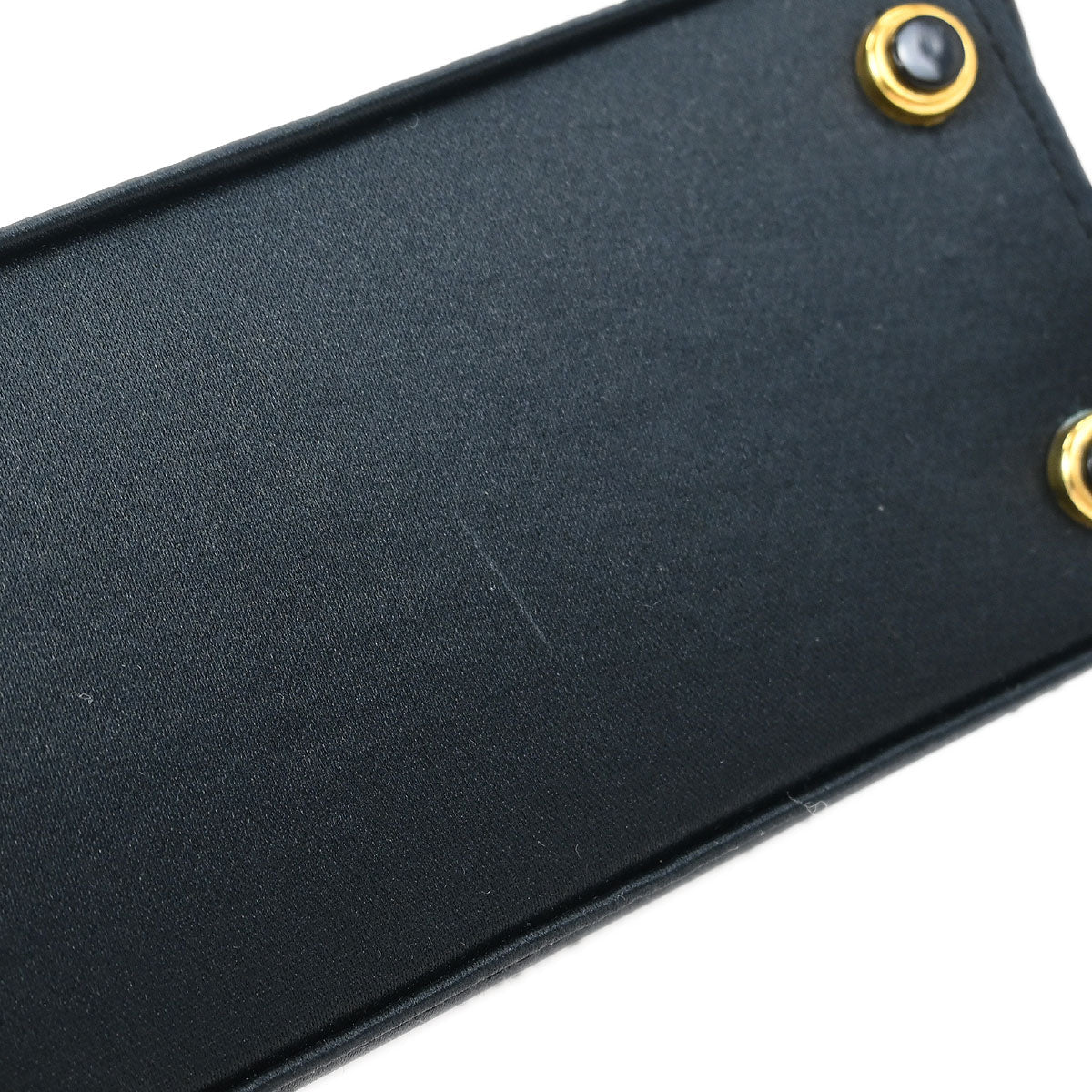 Chanel 1989-1991 Black Satin Shoulder Bag