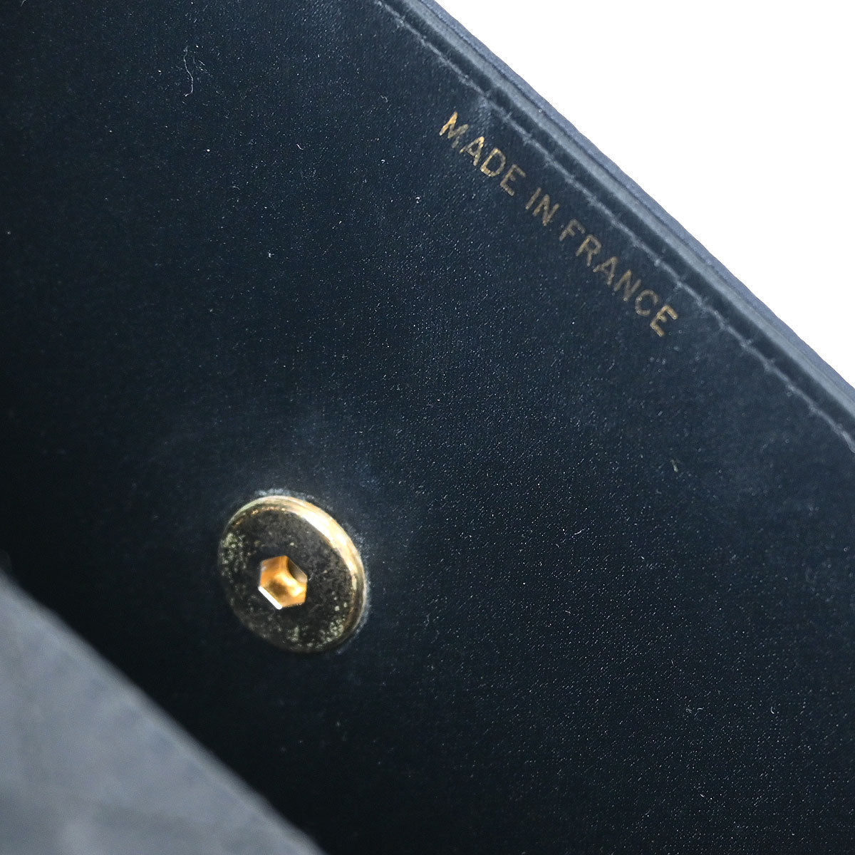 Chanel 1989-1991 Black Satin Shoulder Bag