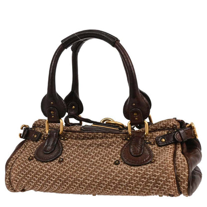 Chloe Brown Fabric Paddington Handbag