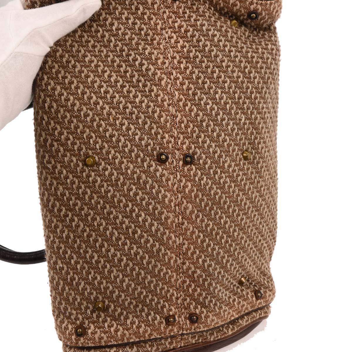 Chloe Brown Fabric Paddington Handbag