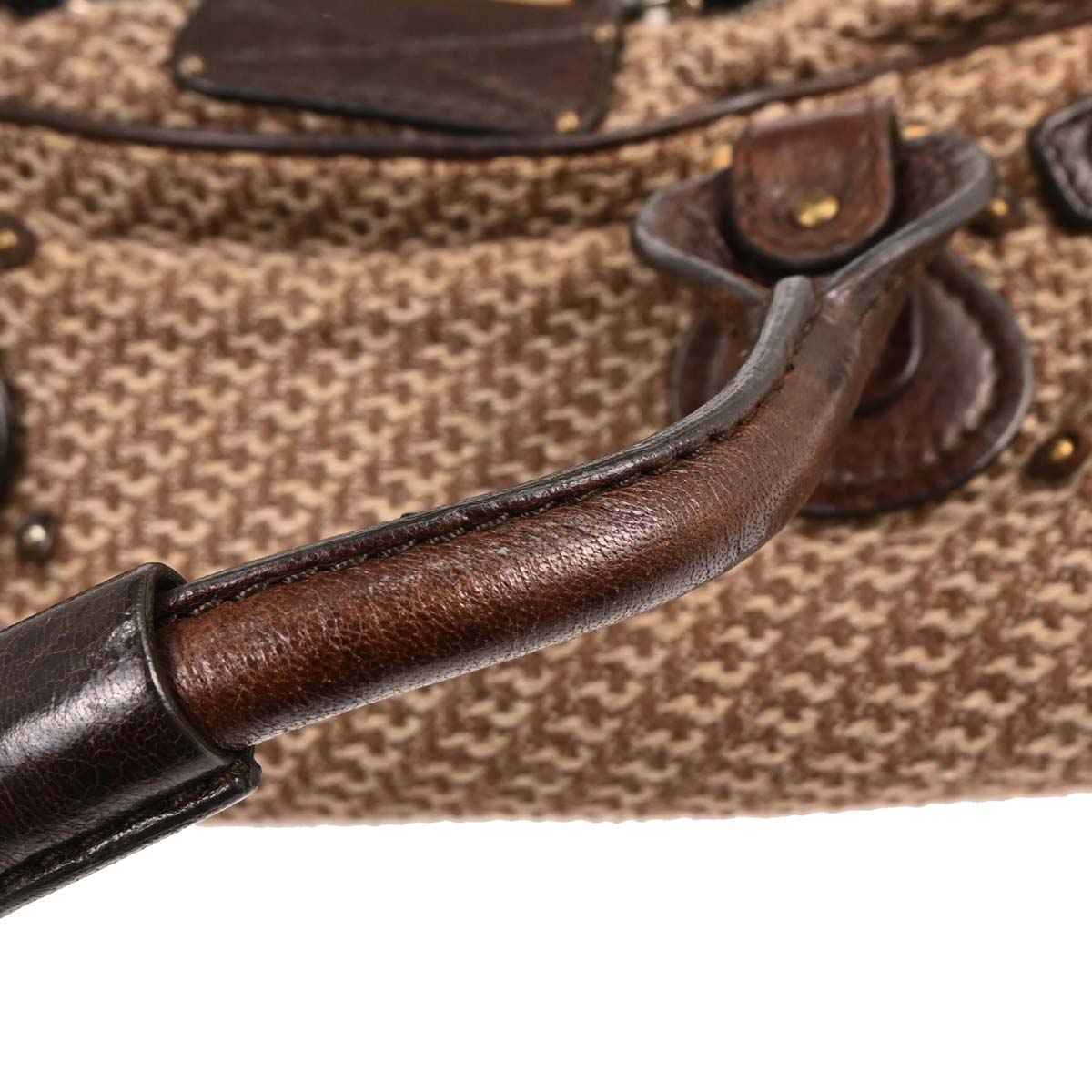 Chloe Brown Fabric Paddington Handbag