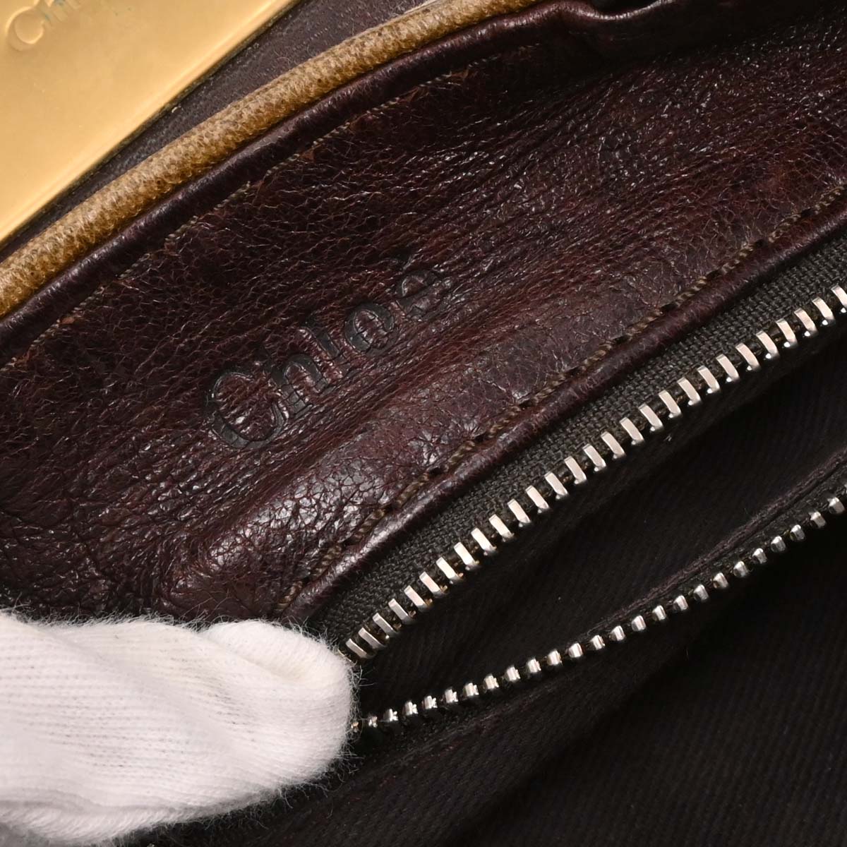 Chloe Brown Fabric Paddington Handbag