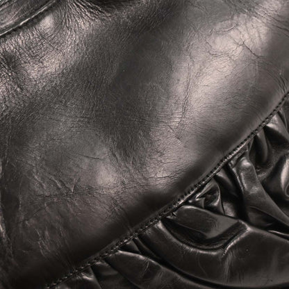 Christian Dior 2004 Black Leather Corset Handbag