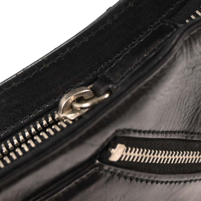 Christian Dior 2004 Black Leather Corset Handbag