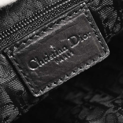 Christian Dior 2004 Black Leather Corset Handbag