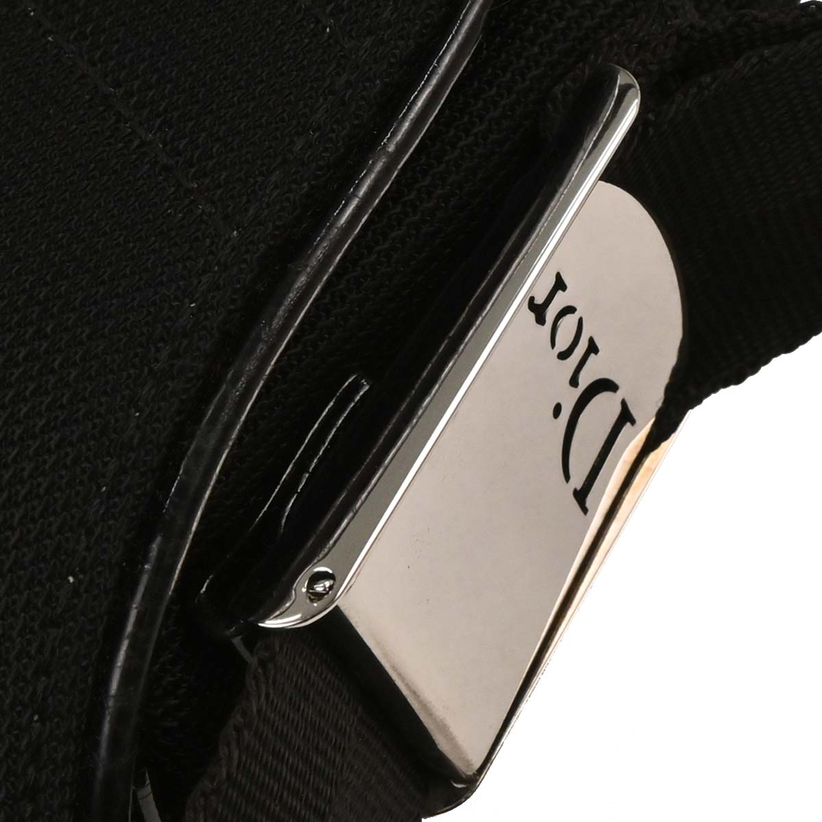 Christian Dior Black Nylon Saddle Shoulder Bag