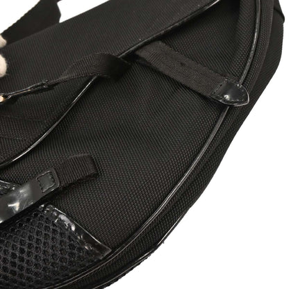 Christian Dior Black Nylon Saddle Shoulder Bag