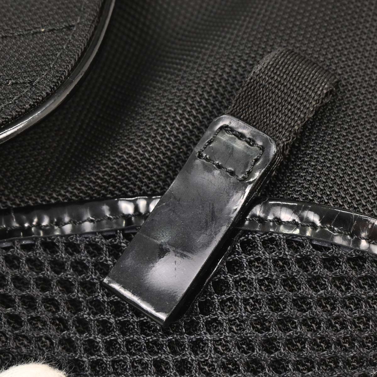 Christian Dior Black Nylon Saddle Shoulder Bag