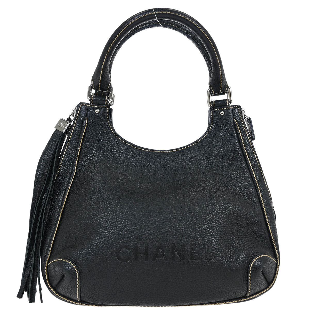 Chanel 2003-2004 Black Calfskin Handbag