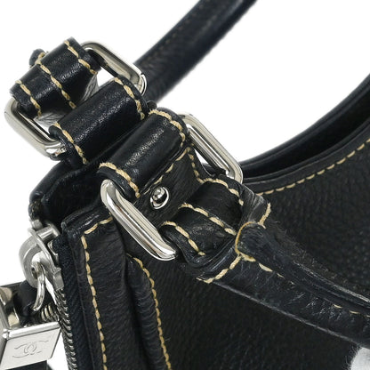 Chanel 2003-2004 Black Calfskin Handbag