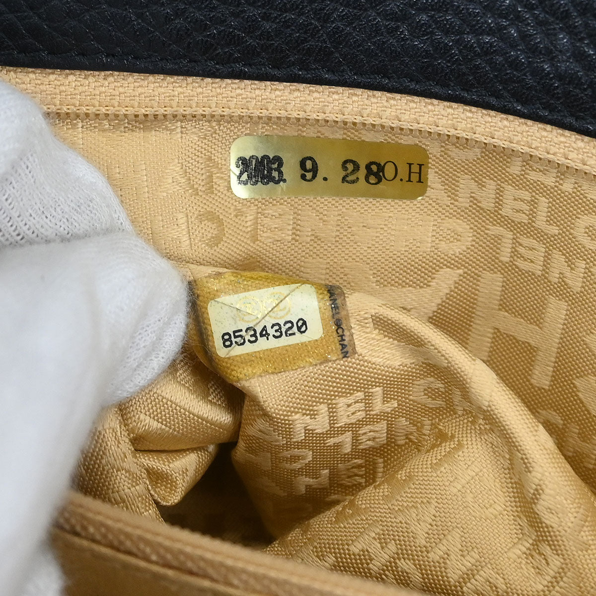 Chanel 2003-2004 Black Calfskin Handbag