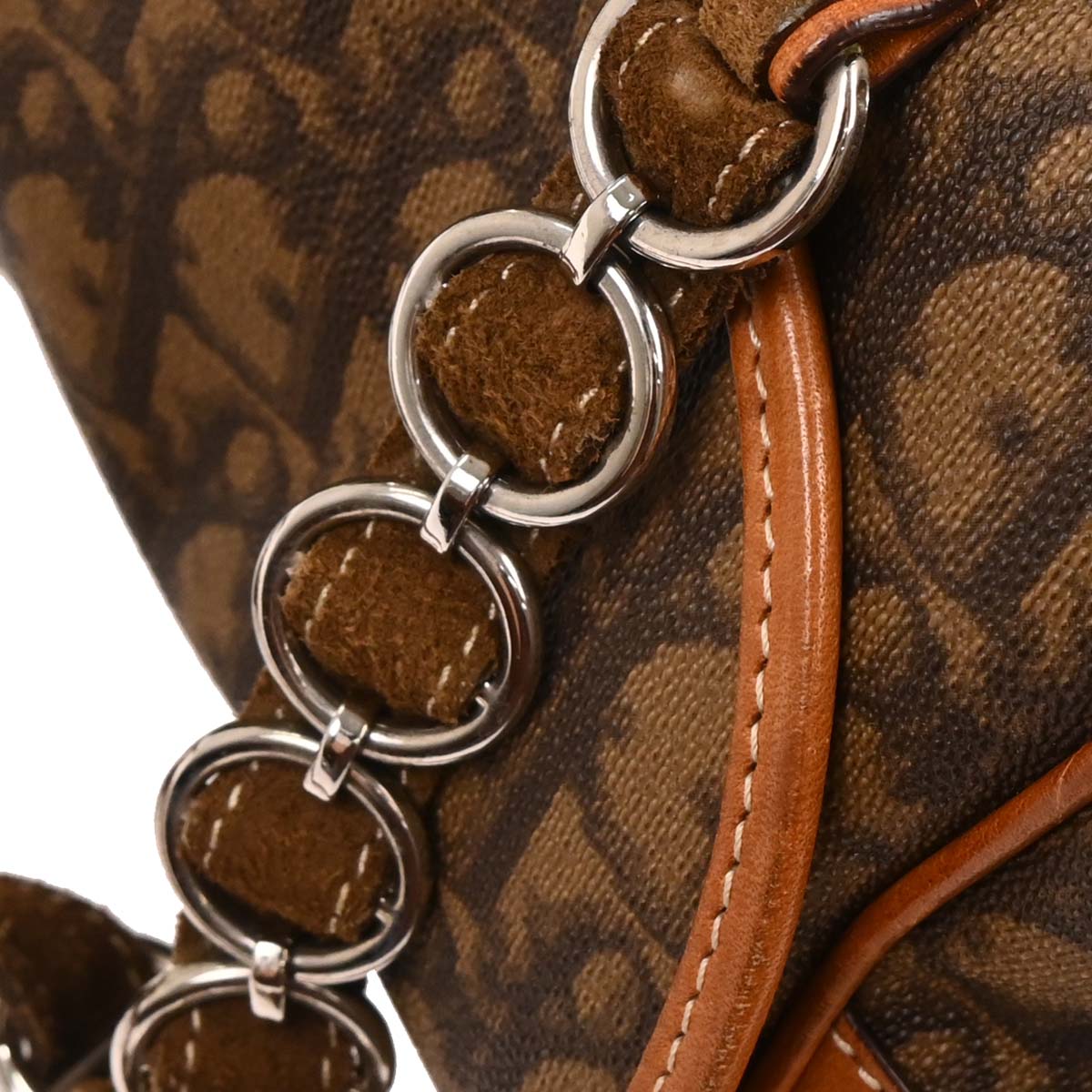 Christian Dior 2006 Brown PVC Trotter Romantic Handbag