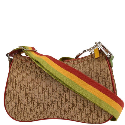 Christian Dior 2004 Rasta-Color Trotter Saddle Shoulder Bag