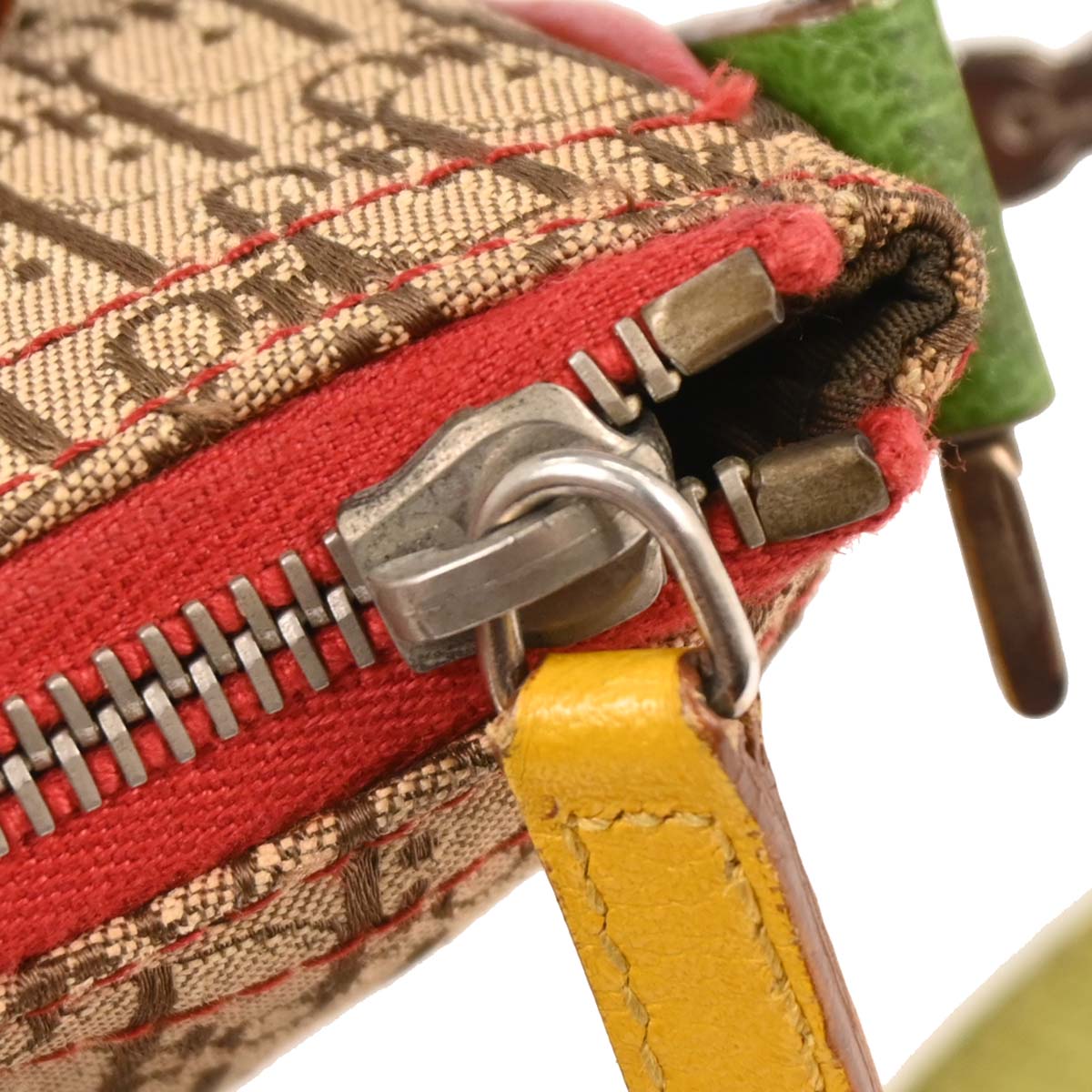 Christian Dior 2004 Rasta-Color Trotter Saddle Shoulder Bag