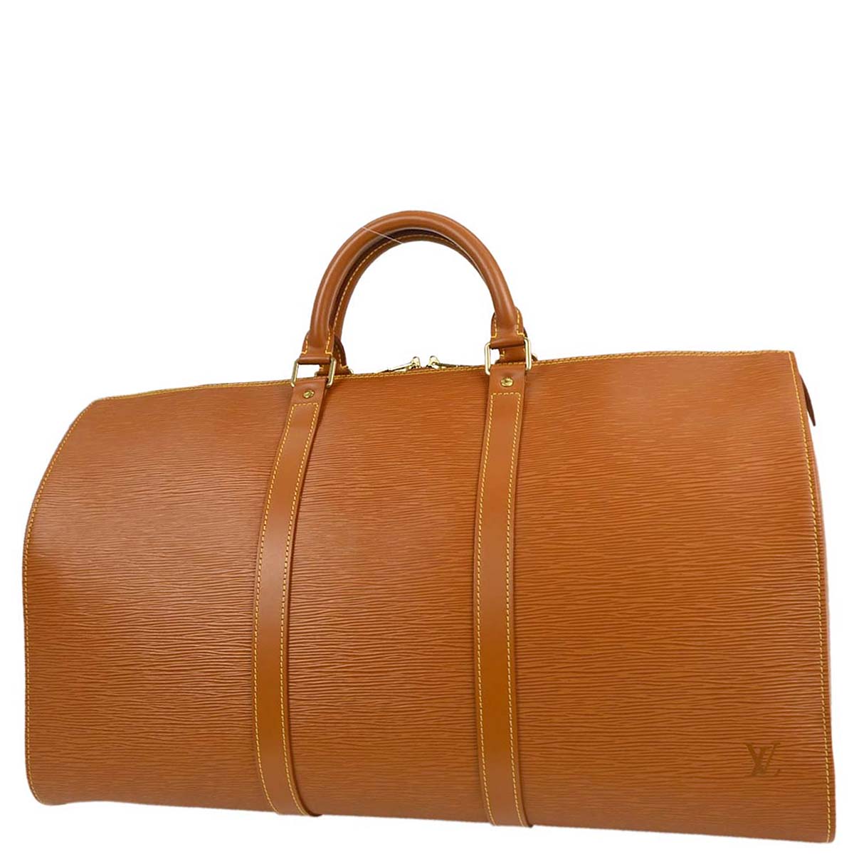 Louis Vuitton Brown Epi Keepall 50 Travel Handbag M42968
