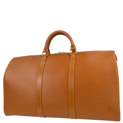 Louis Vuitton Brown Epi Keepall 50 Travel Handbag M42968