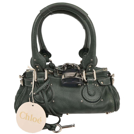 Chloe Dark Green Paddington Handbag