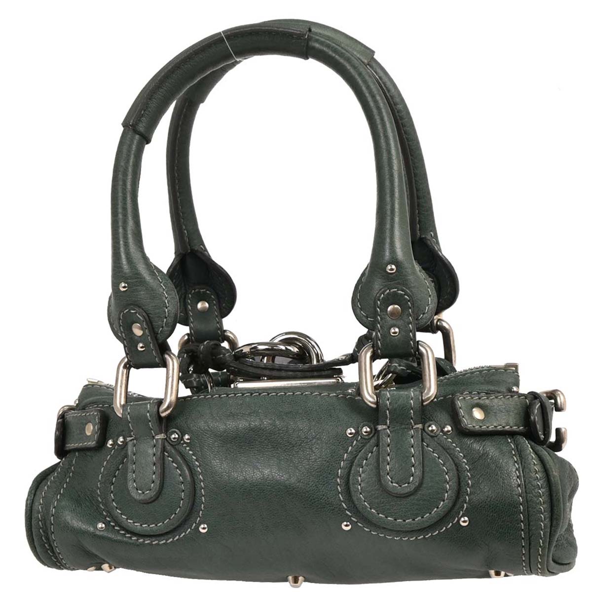 Chloe Dark Green Paddington Handbag