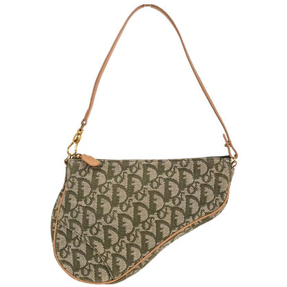 Christian Dior Green Trotter Saddle Handbag
