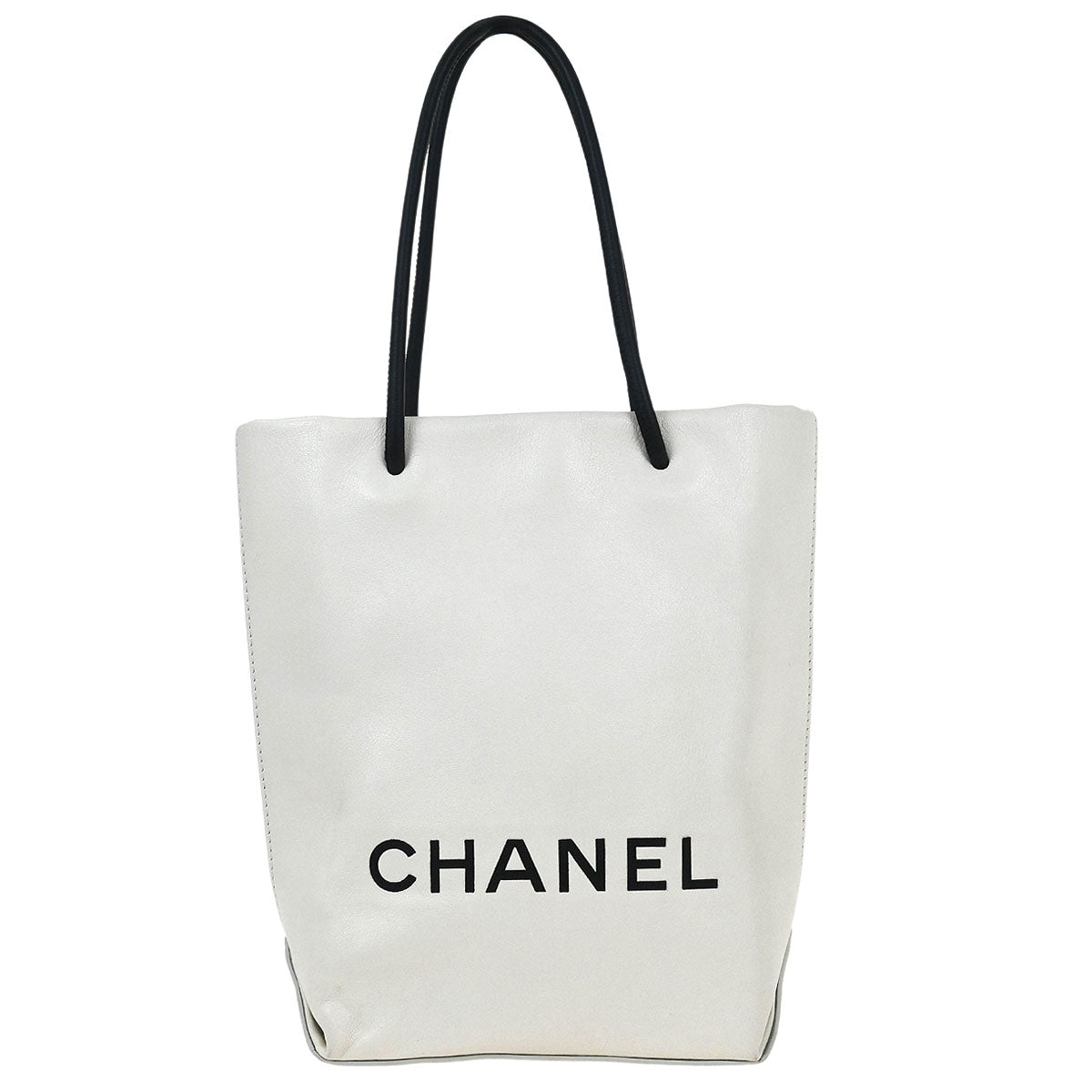 Chanel 2008-2009 White Calfskin Handbag