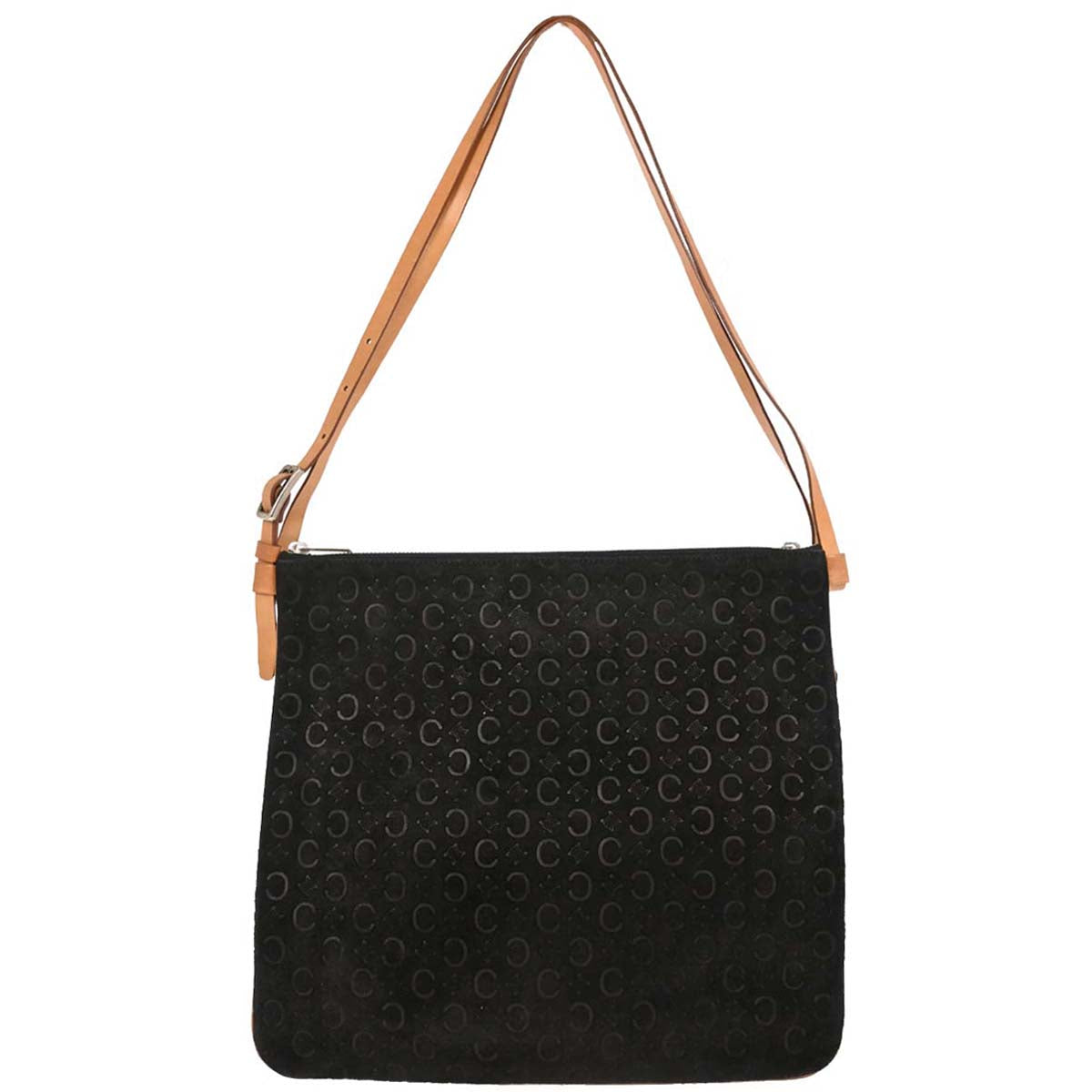 Celine Black Suede C Macadam Twin Handbag