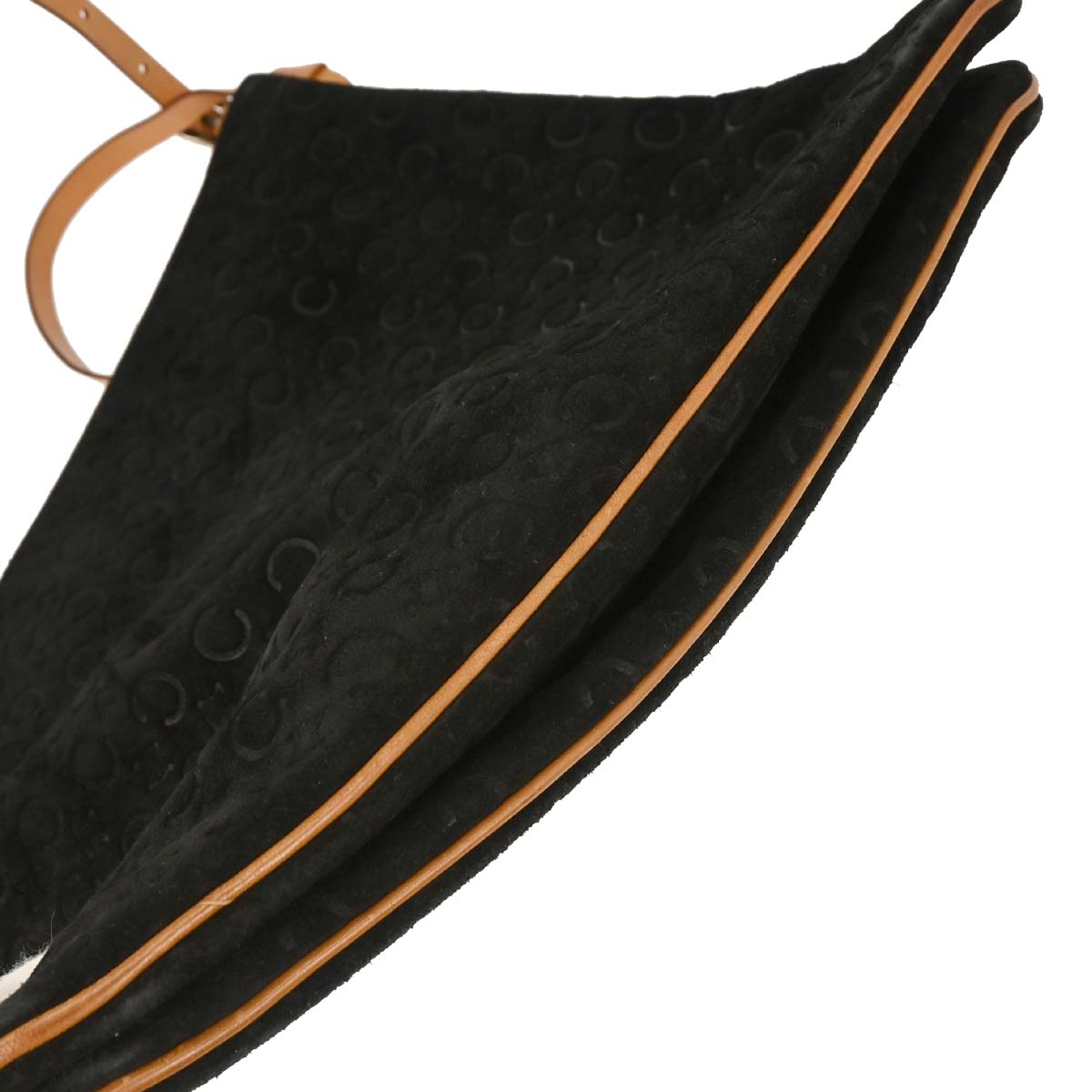 Celine Black Suede C Macadam Twin Handbag