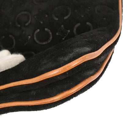 Celine Black Suede C Macadam Twin Handbag