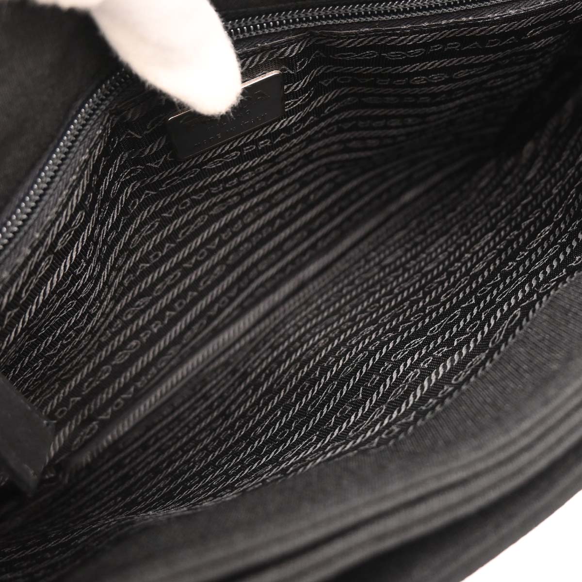 Prada Black Canvas Handbag