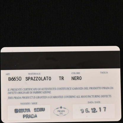 Prada Black Canvas Handbag