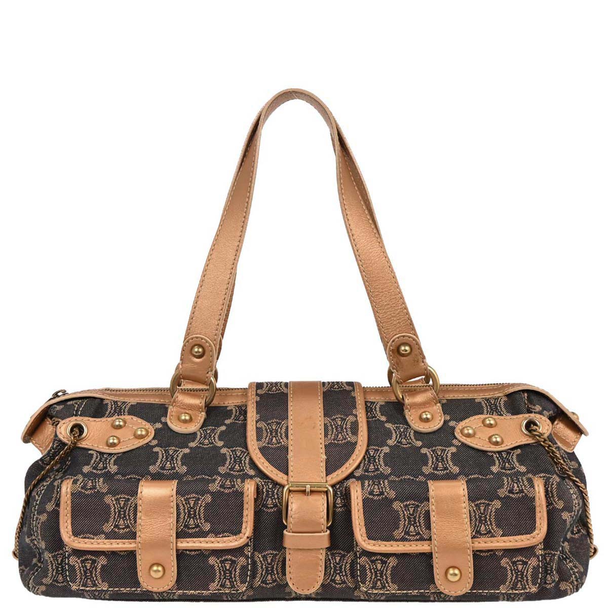 Celine * Indigo Denim Macadam Handbag