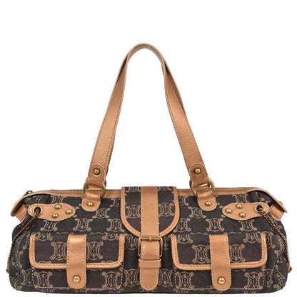 Celine * Indigo Denim Macadam Handbag