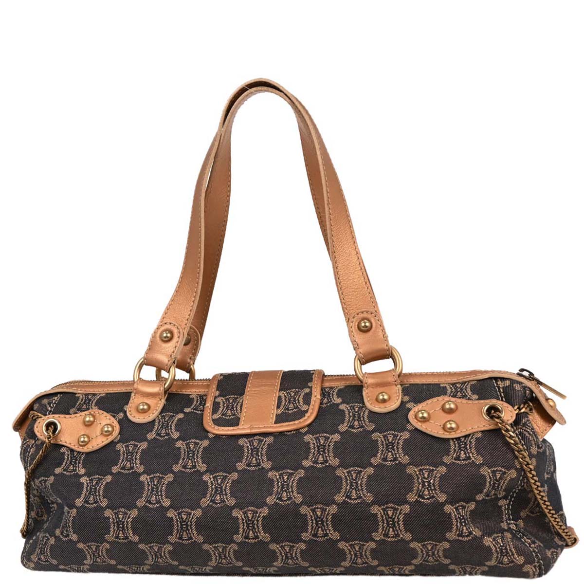 Celine * Indigo Denim Macadam Handbag