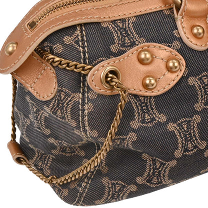 Celine * Indigo Denim Macadam Handbag