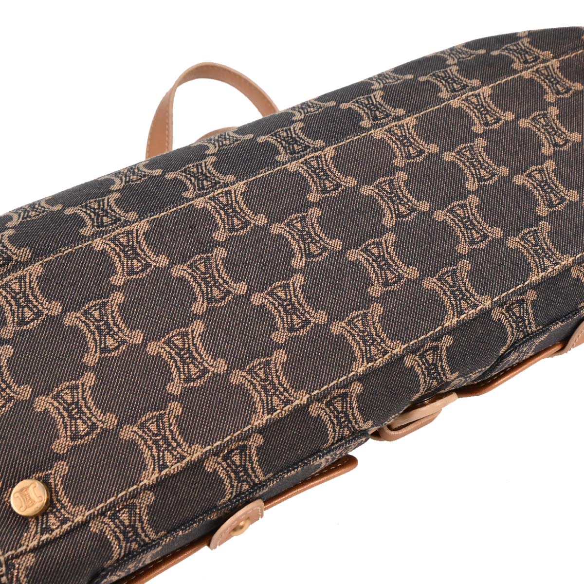 Celine * Indigo Denim Macadam Handbag