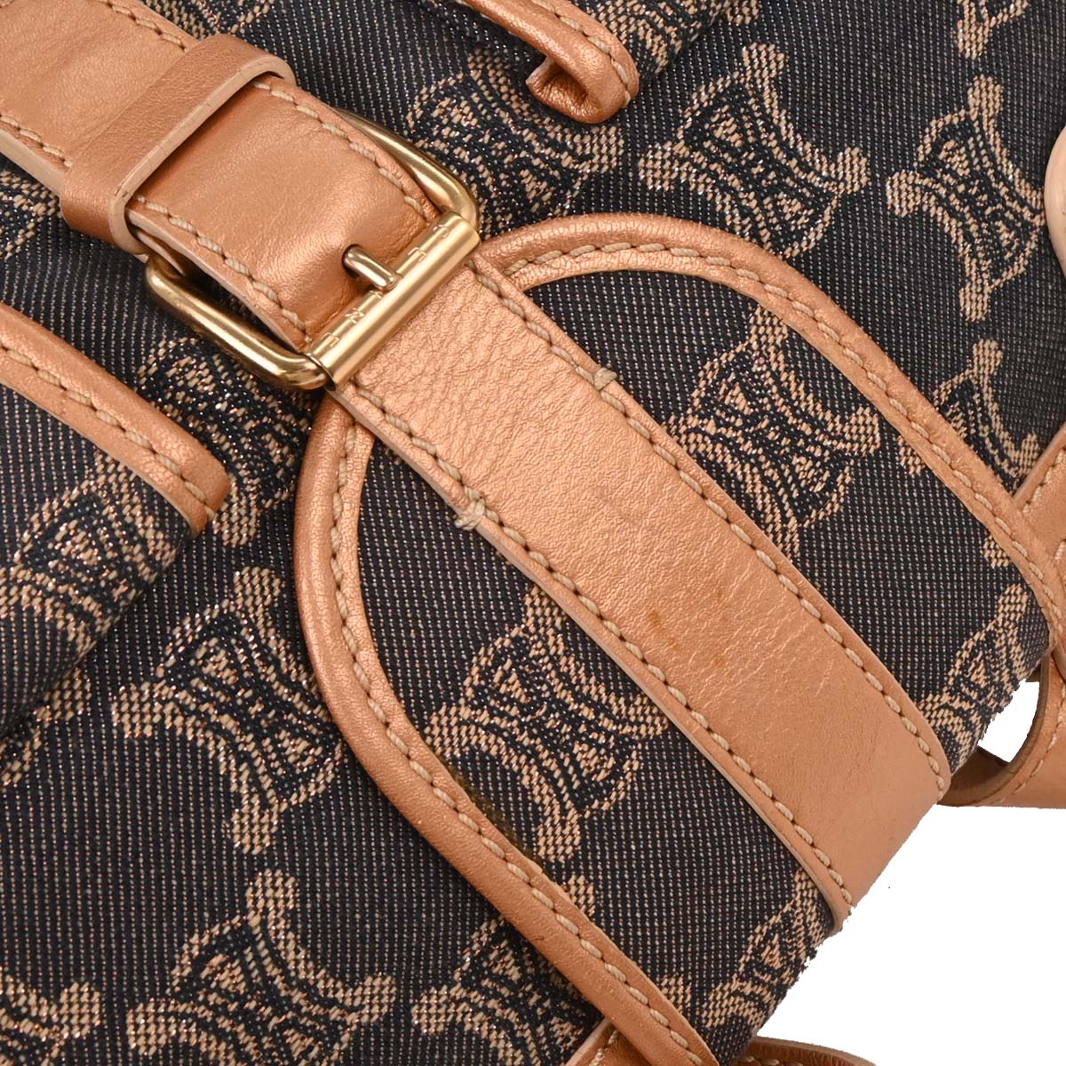 Celine * Indigo Denim Macadam Handbag