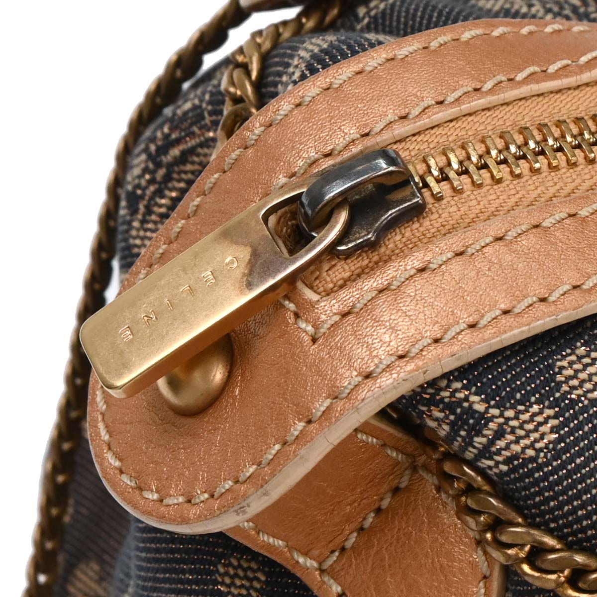 Celine * Indigo Denim Macadam Handbag