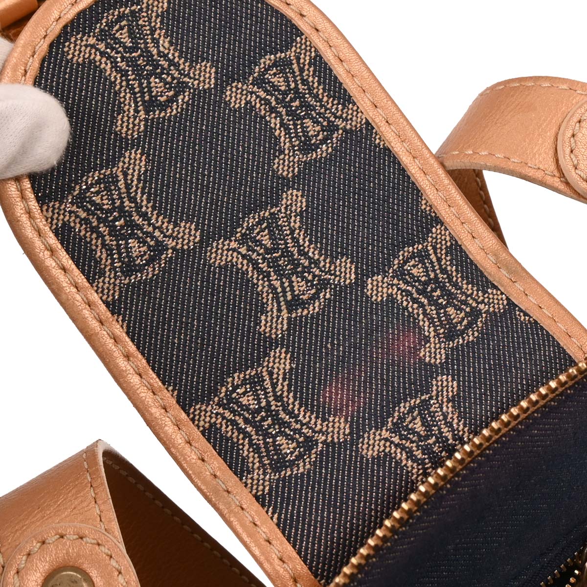 Celine * Indigo Denim Macadam Handbag