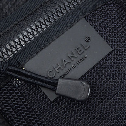 Chanel 2003-2004 White Nylon Travel Line Shoulder Bag