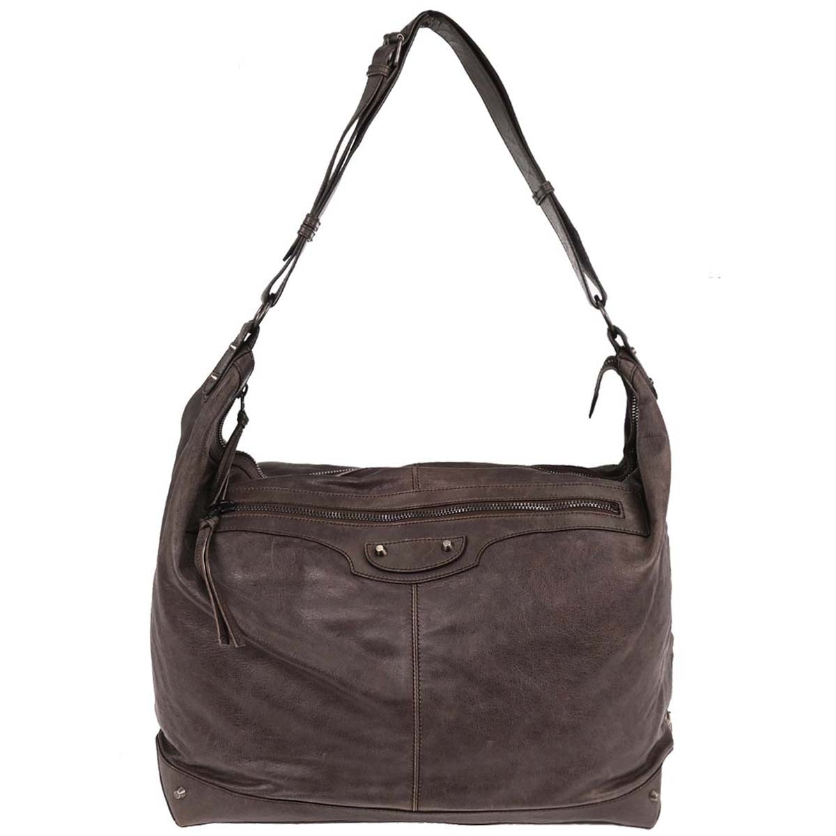 Balenciaga Brown The Courier XL Shoulder Bag