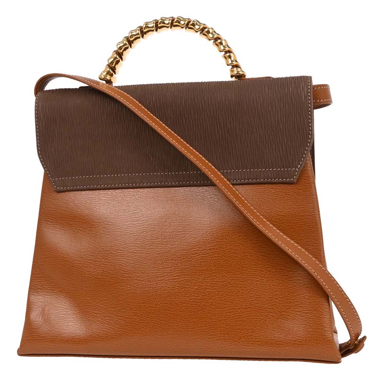 Loewe Brown Leather Velazquez 2way Shoulder Handbag