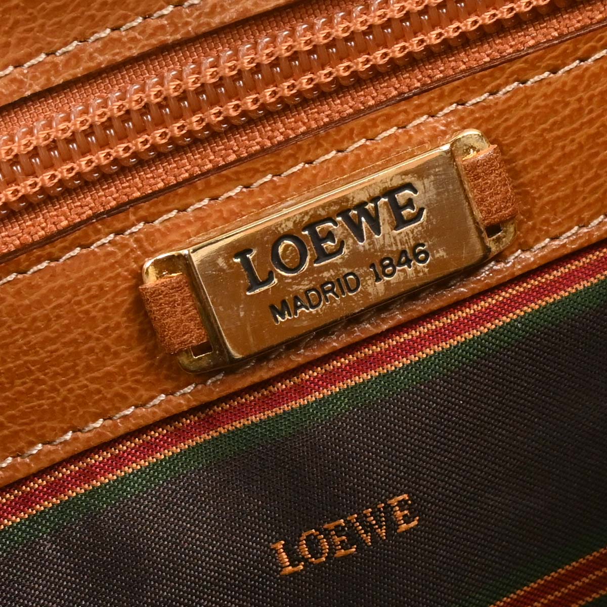 Loewe Brown Leather Velazquez 2way Shoulder Handbag