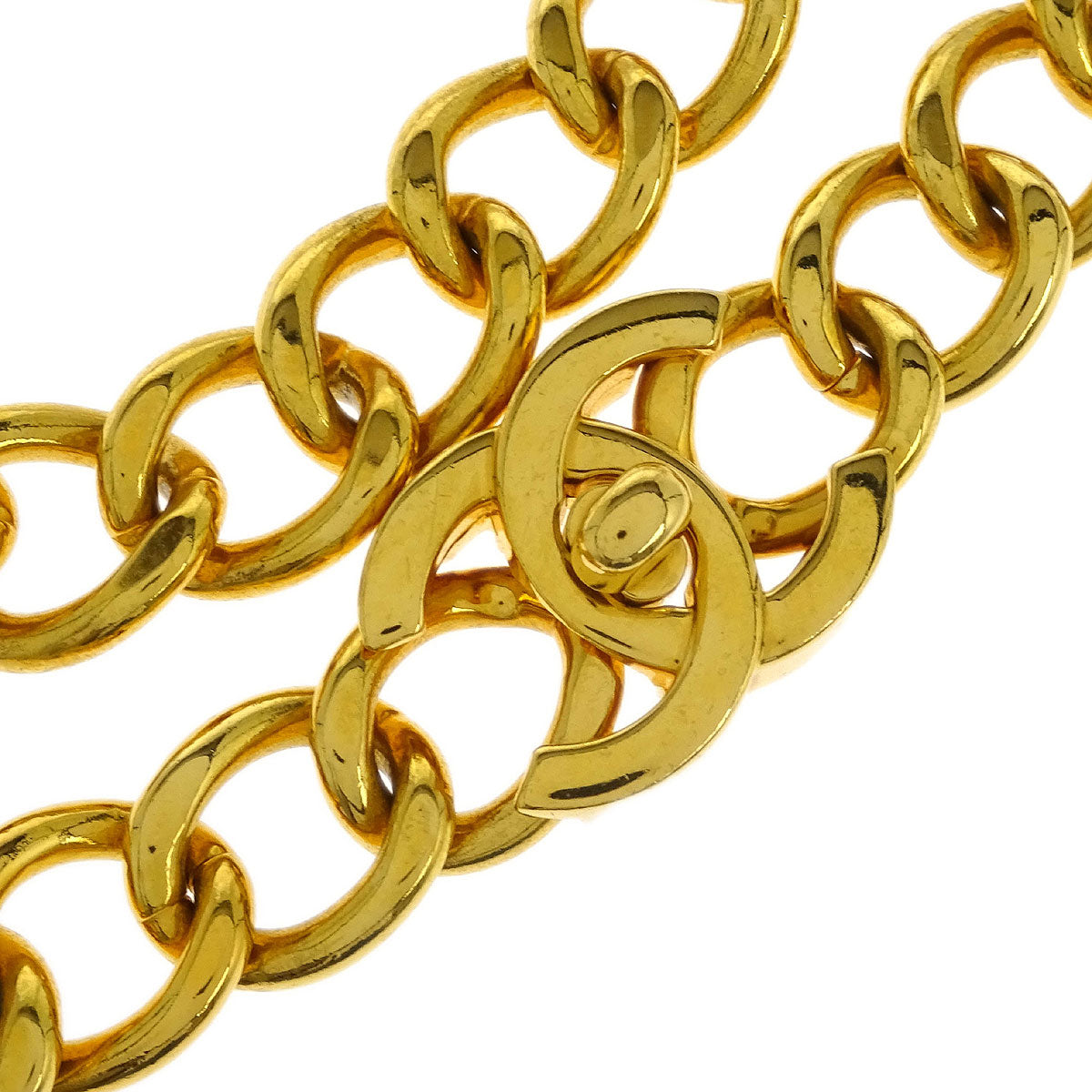 Chanel Gold CC Turnlock Chain Belt 96A