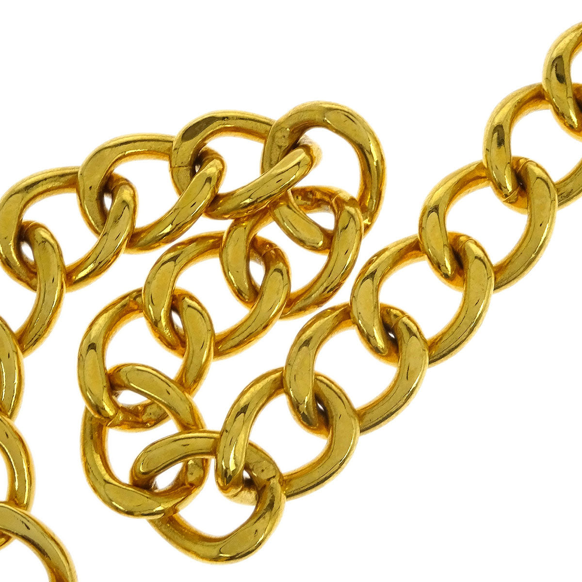 Chanel Gold CC Turnlock Chain Belt 96A