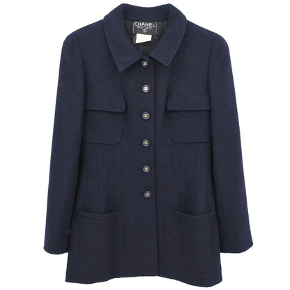 Chanel 1995 Single Breasted Jacket Black #40