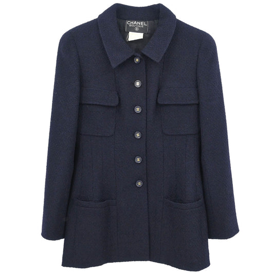 Chanel 1995 Single Breasted Jacket Black #40