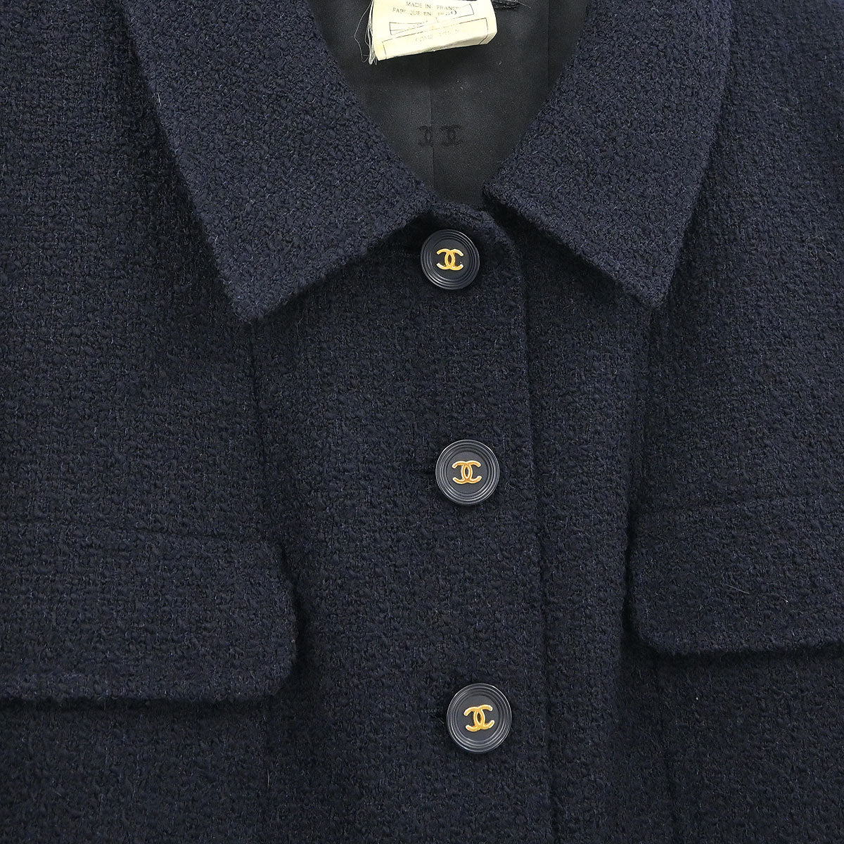 Chanel 1995 Single Breasted Jacket Black #40