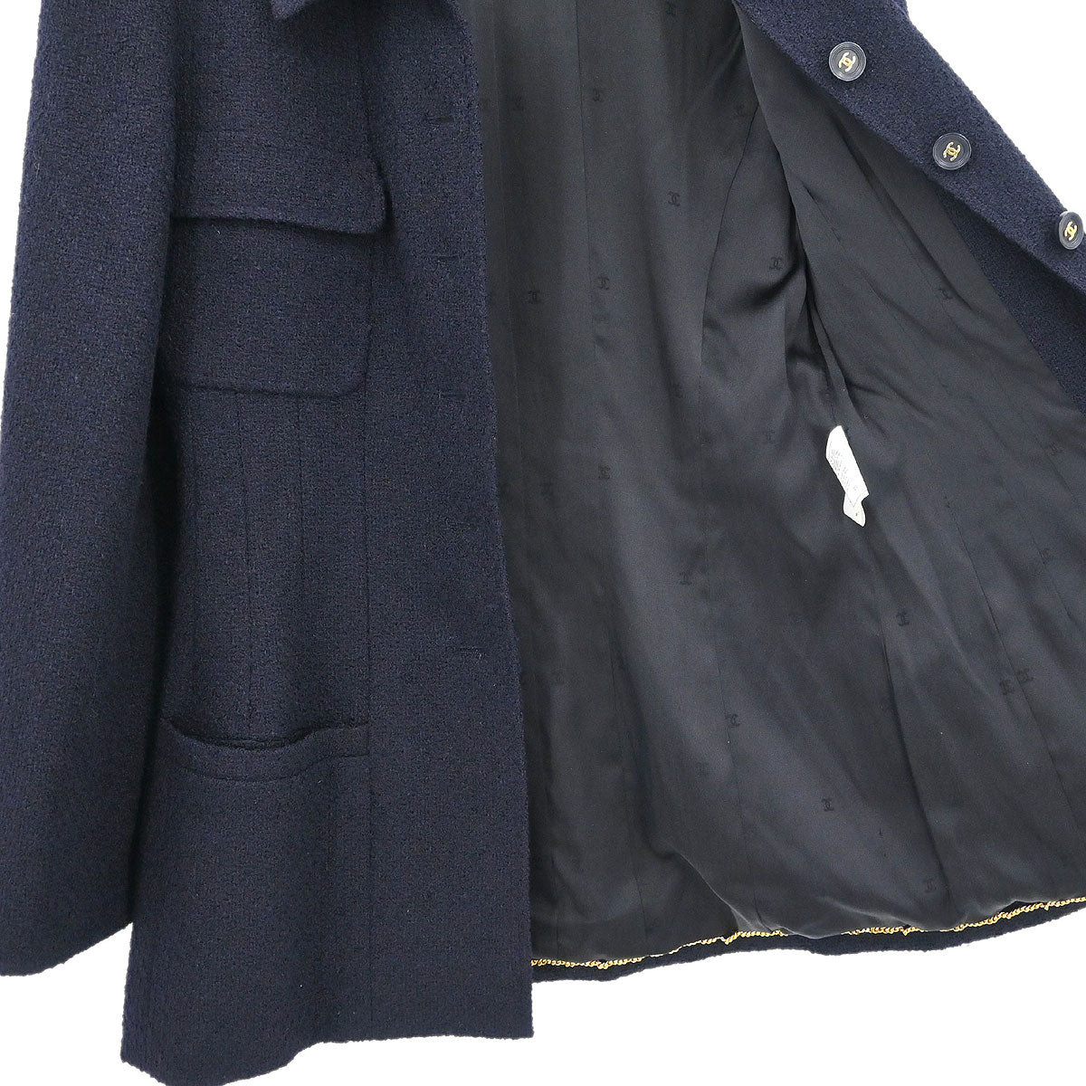 Chanel 1995 Single Breasted Jacket Black #40